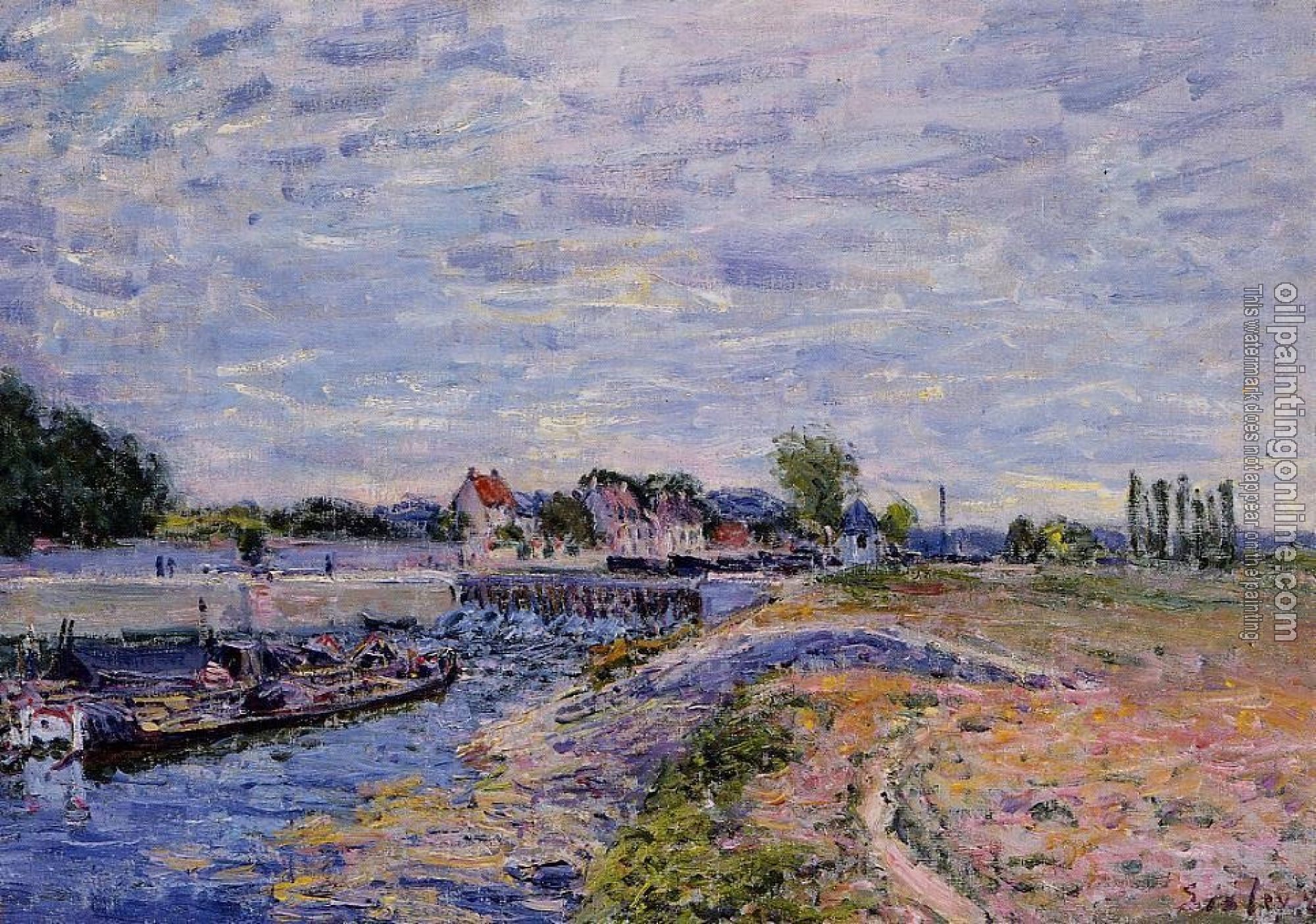 Sisley, Alfred - Saint-Mammes Dam